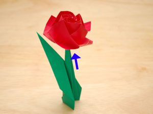 Paper Rose Origami How To Fold A Paper Rose With Pictures Wikihow