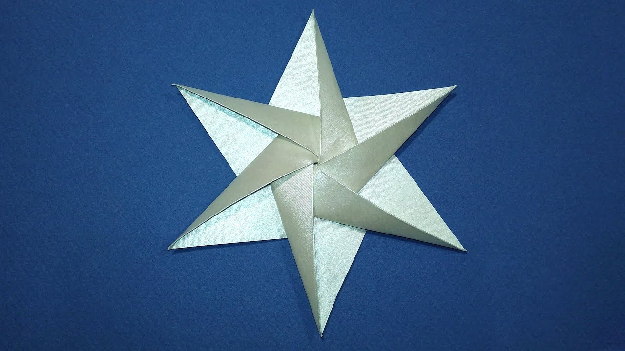 Paper Star Origami Easy Origami Star 3d Paper Star 6 Point Ideas For Christmas Decorations Transparentpaper