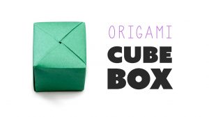 Printable Origami Box Instructions Closed Origami Cube Box Instructions Diy Paper Kawaii
