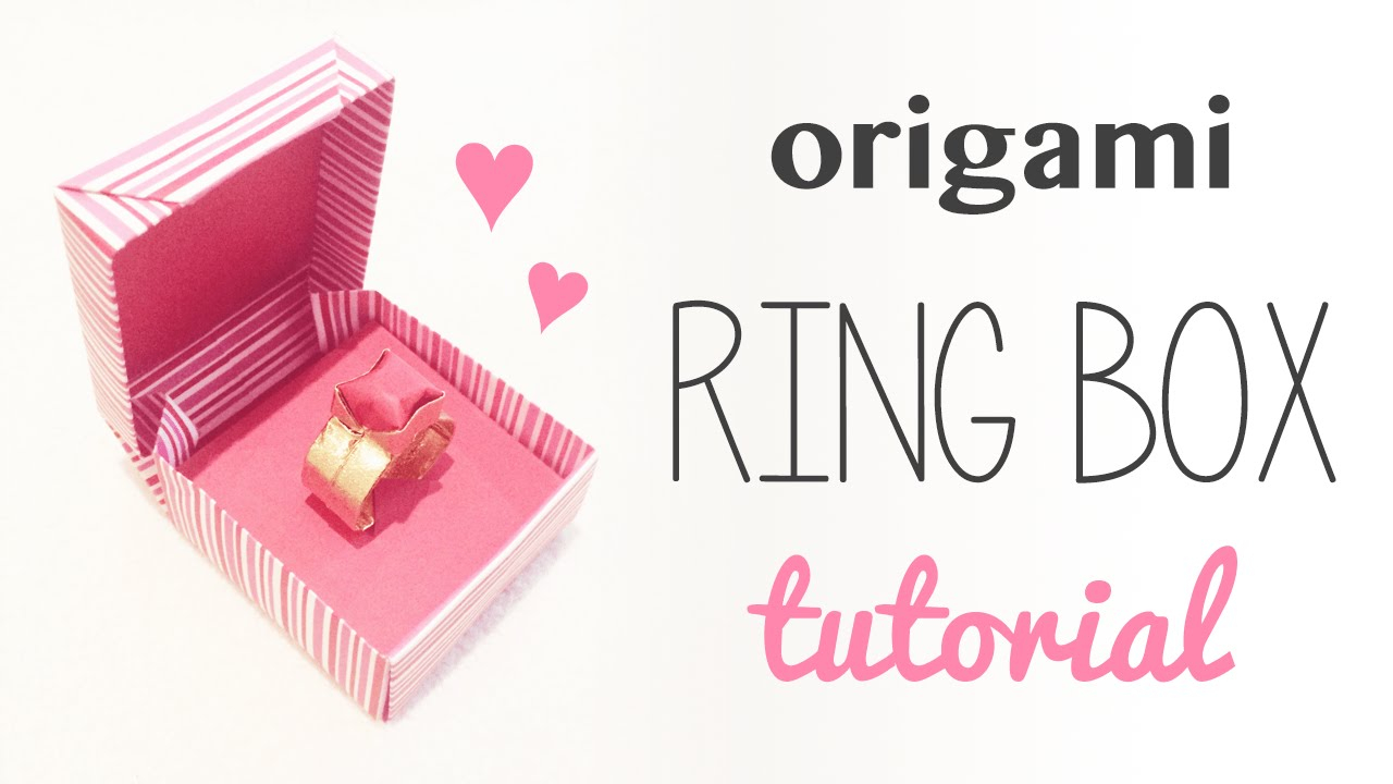 Printable Origami Box Instructions Origami Ring Box Instructions Diy Tutorial
