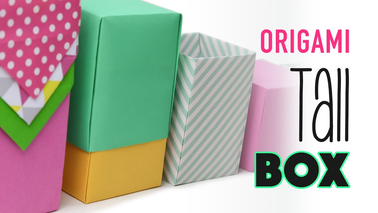 Printable Origami Box Instructions Tall Origami Box Instructions Any Size Diy