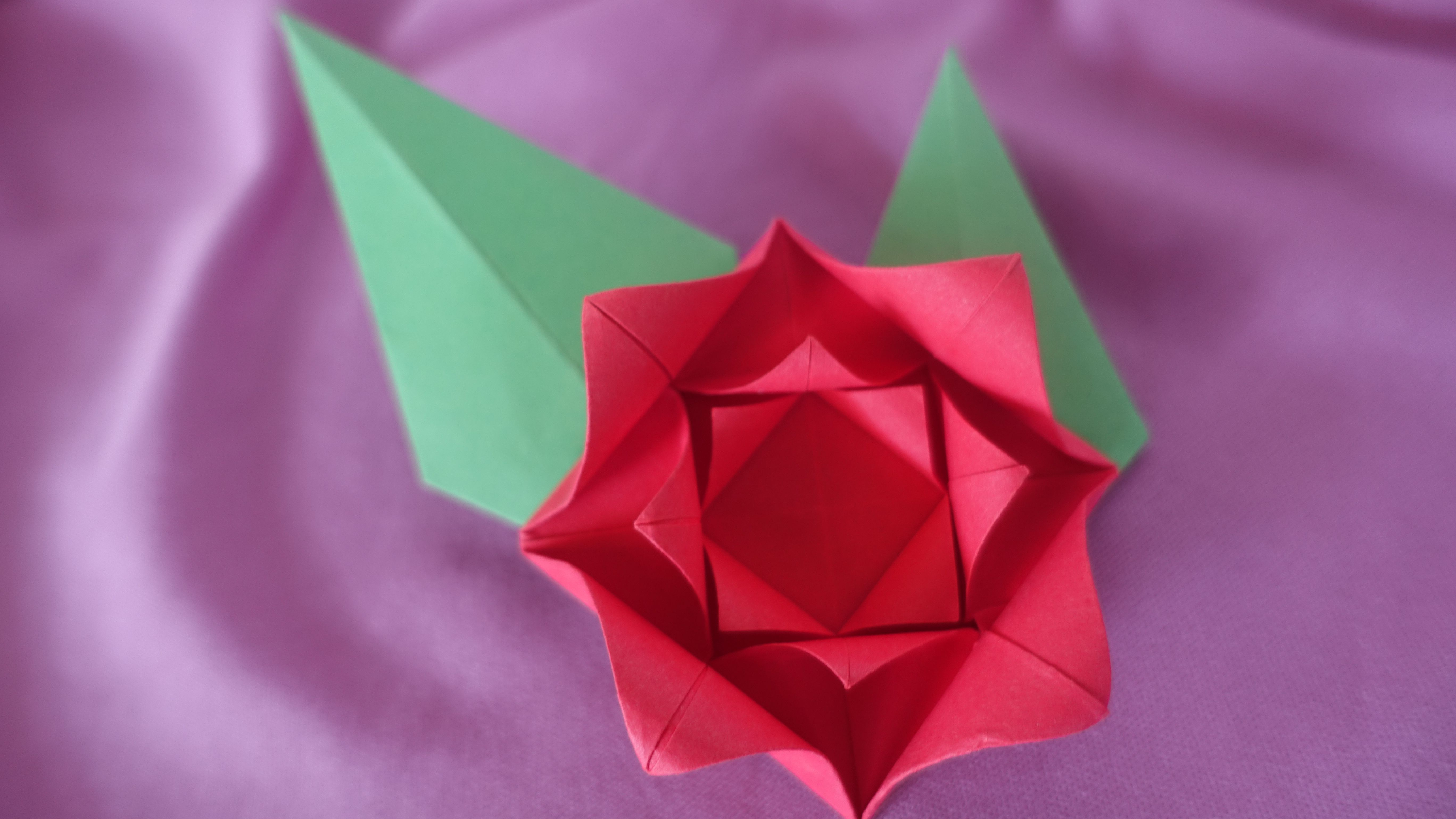 Printer Paper Origami Make An Easy Origami Rose