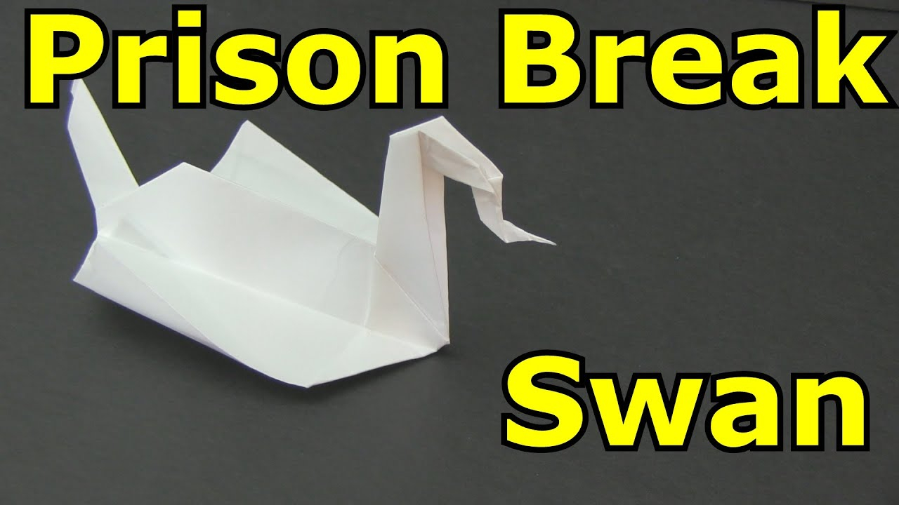 Prison Break Origami How To Make The Prison Break Swan Origami