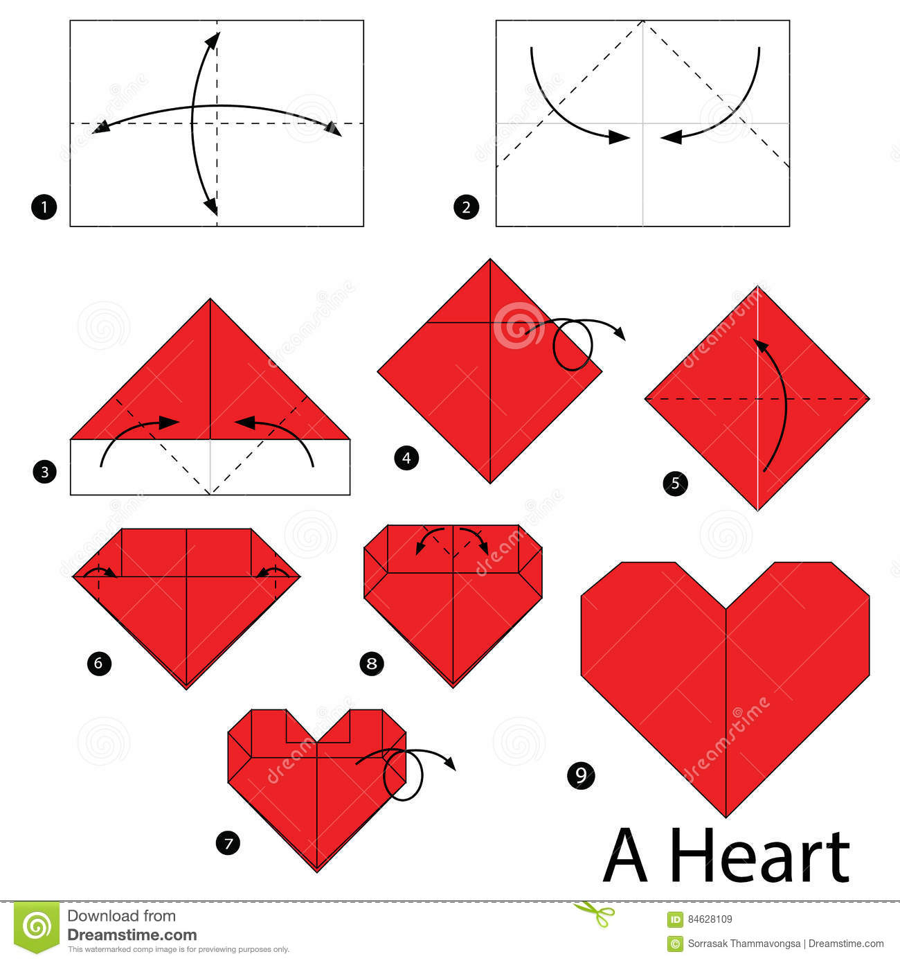 Puffy Heart Origami 39 Paradigmatic Guides Instructions For Origami Heart