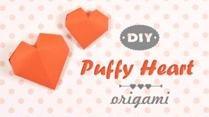 Puffy Heart Origami Diy Puffy Heart Origami 3d Paper Heart