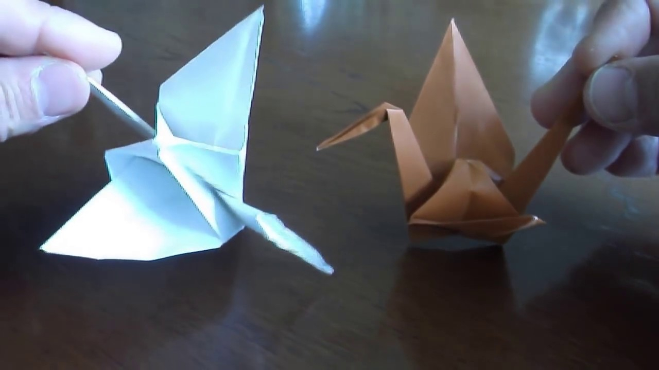 Rectangle Origami Paper A Variation Of Paper Crane Rectangular Paper