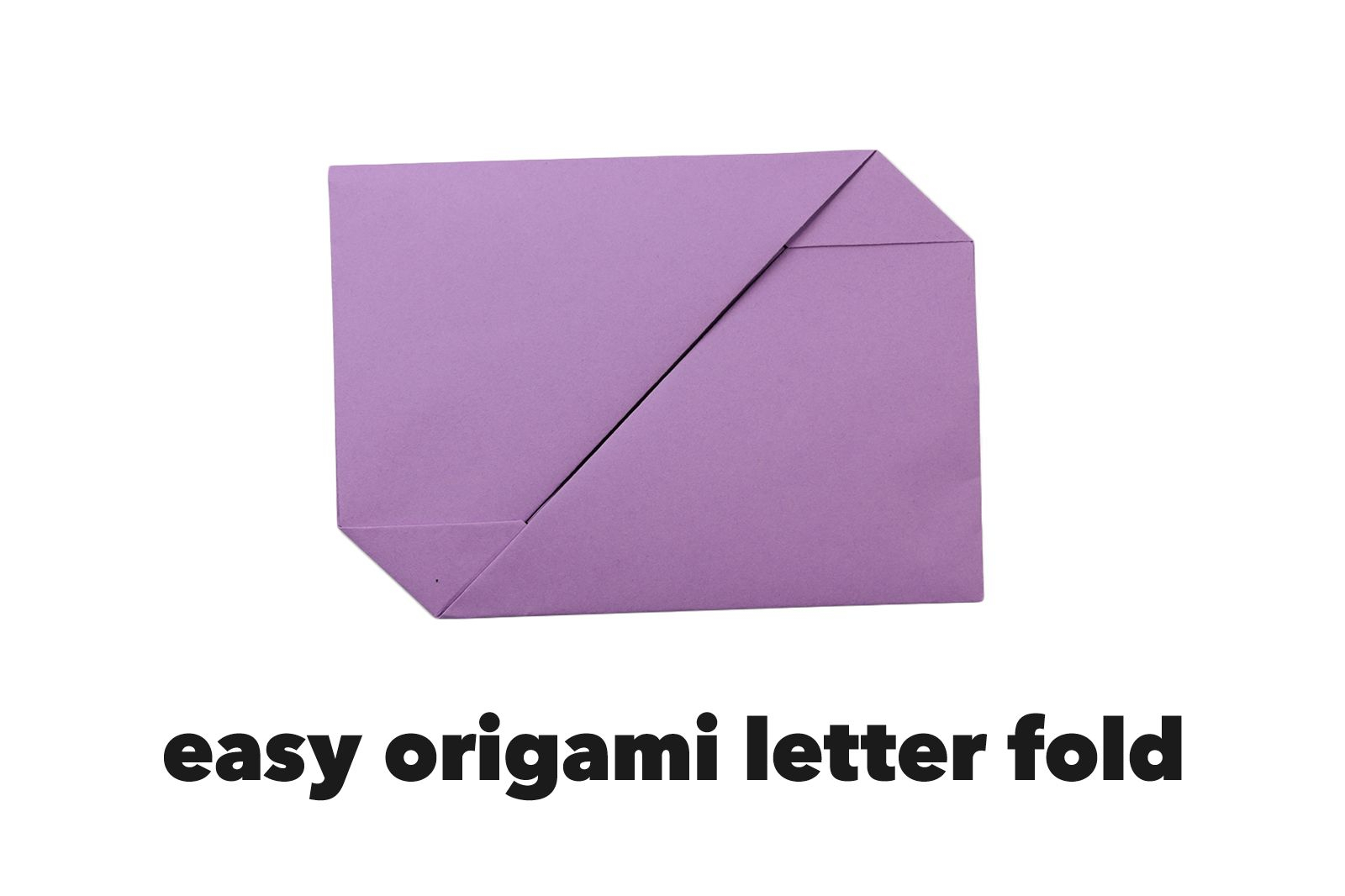 Rectangle Origami Paper Easy Traditional Origami Letter Fold