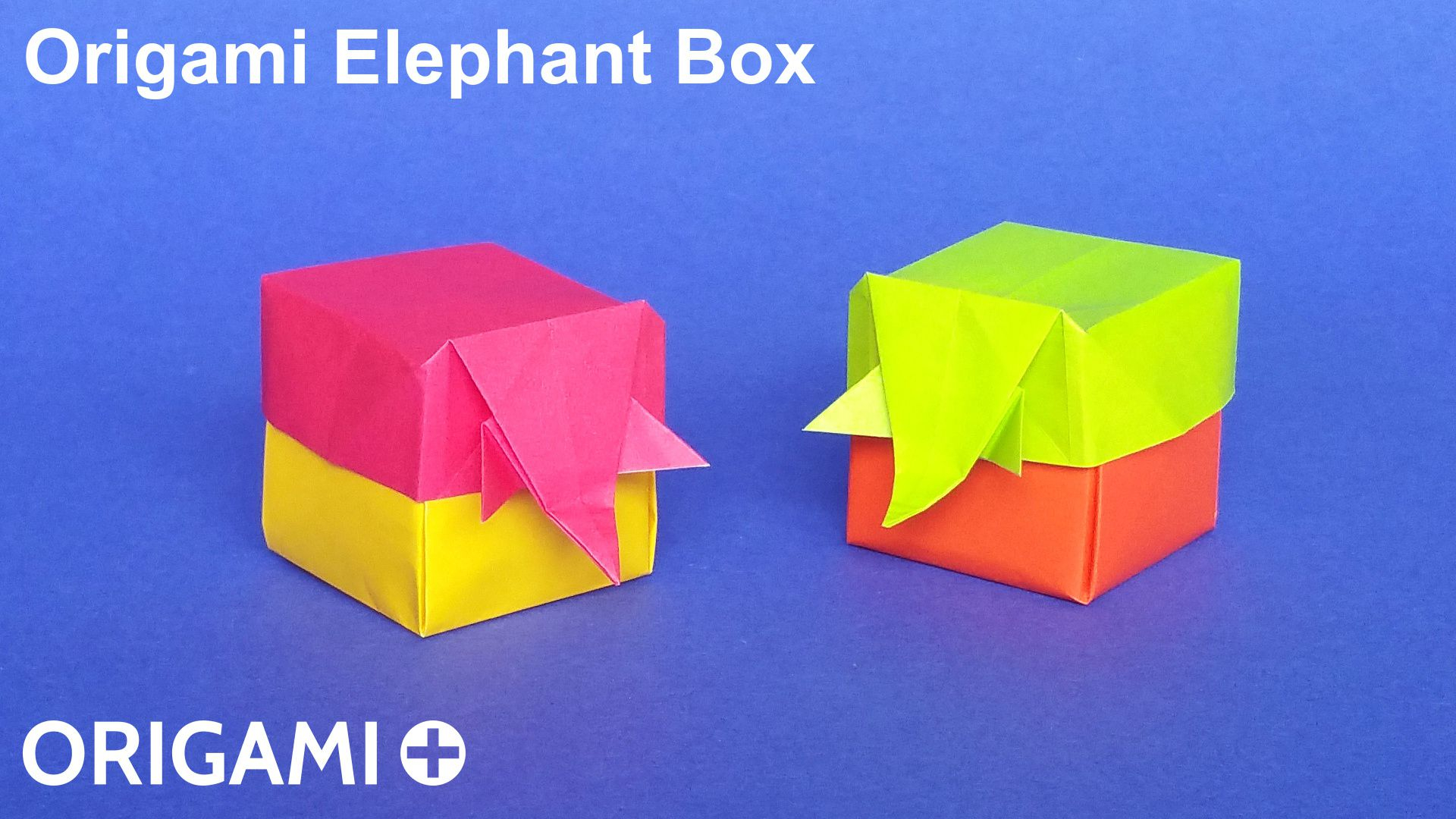 Rectangle Origami Paper Origami Elephant Box