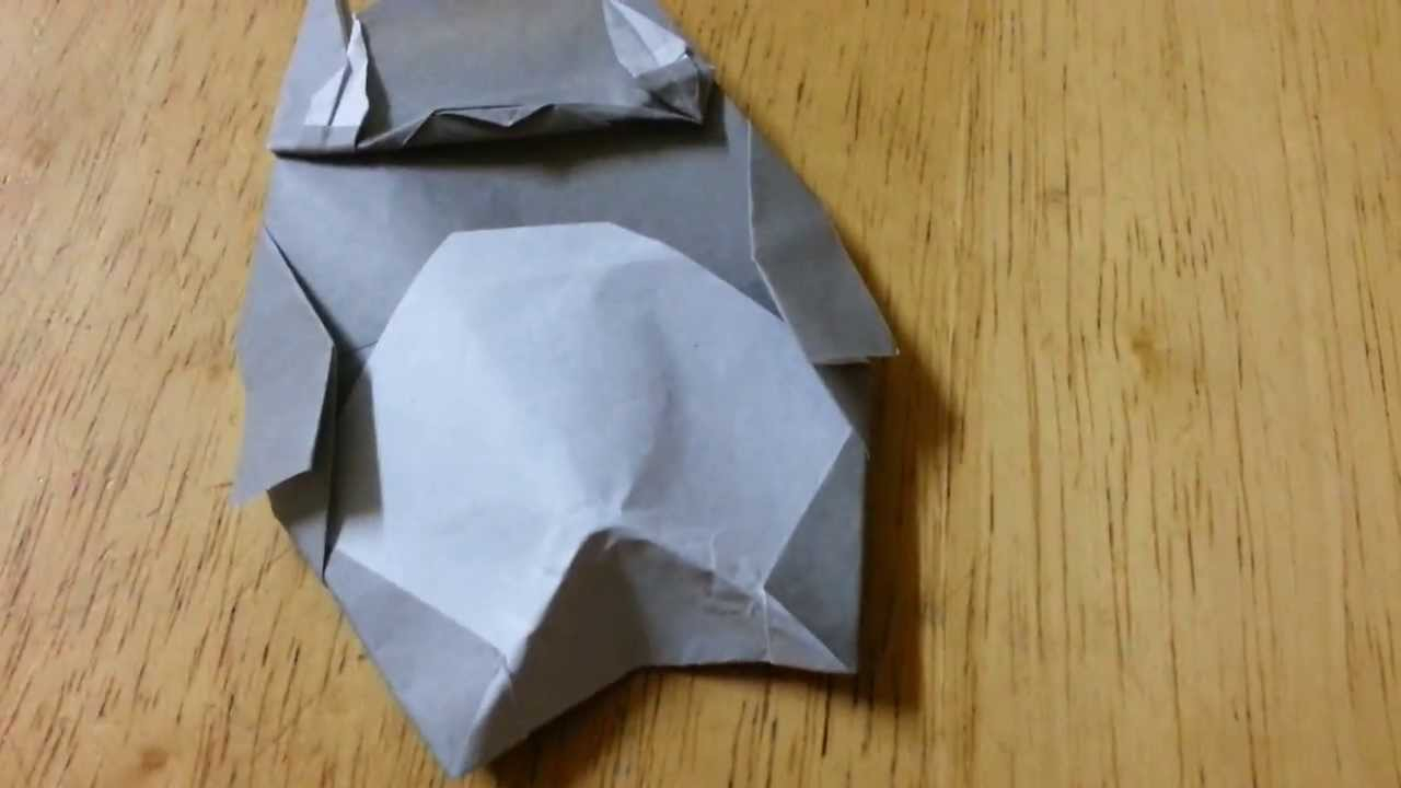 Robin Glynn Origami Origami Totoro Designed Robin Glynn Not A Tutorial
