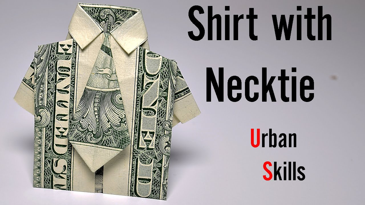 Shirt And Tie Money Origami Dollar Origami Shirt With Tie Instructions Azrbaycan Dillr