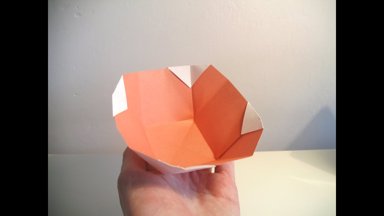 Simple Origami Bowl Easy Origami Bowl Tutorial