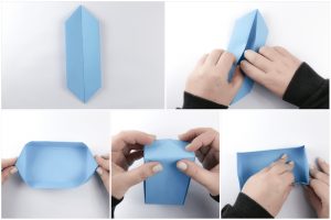 Simple Origami Bowl Easy Rectangle Origami Box Instructions