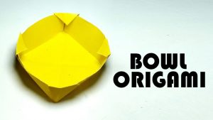 Simple Origami Bowl How To Make A Origami Paper Bowl Paper Craft Diy Tutorial