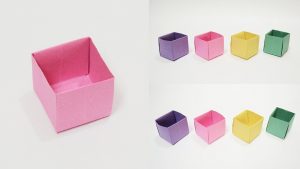 Simple Origami Bowl How To Make A Paper Box Easy Origami Box