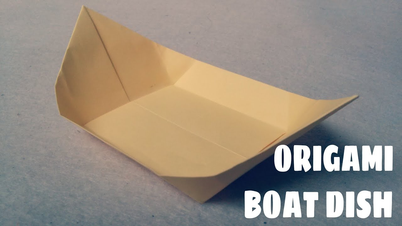 Simple Origami Bowl Origami Boat Dish Origami Easy