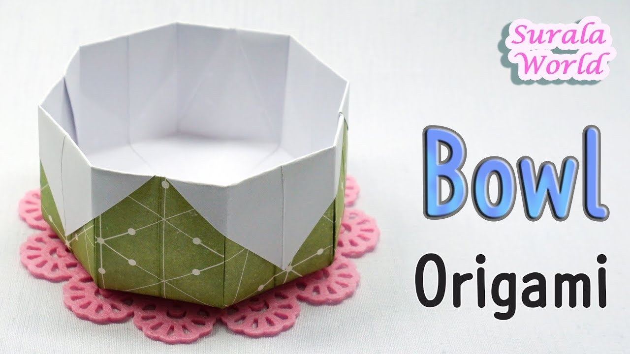 Simple Origami Bowl Origami Bowl Dish How To Make A Paper Bowl Tutorial