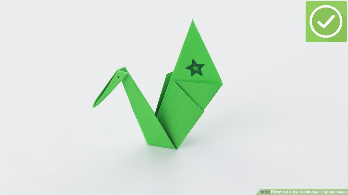 Simple Origami Crane How To Fold A Traditional Origami Swan 13 Steps With Pictures