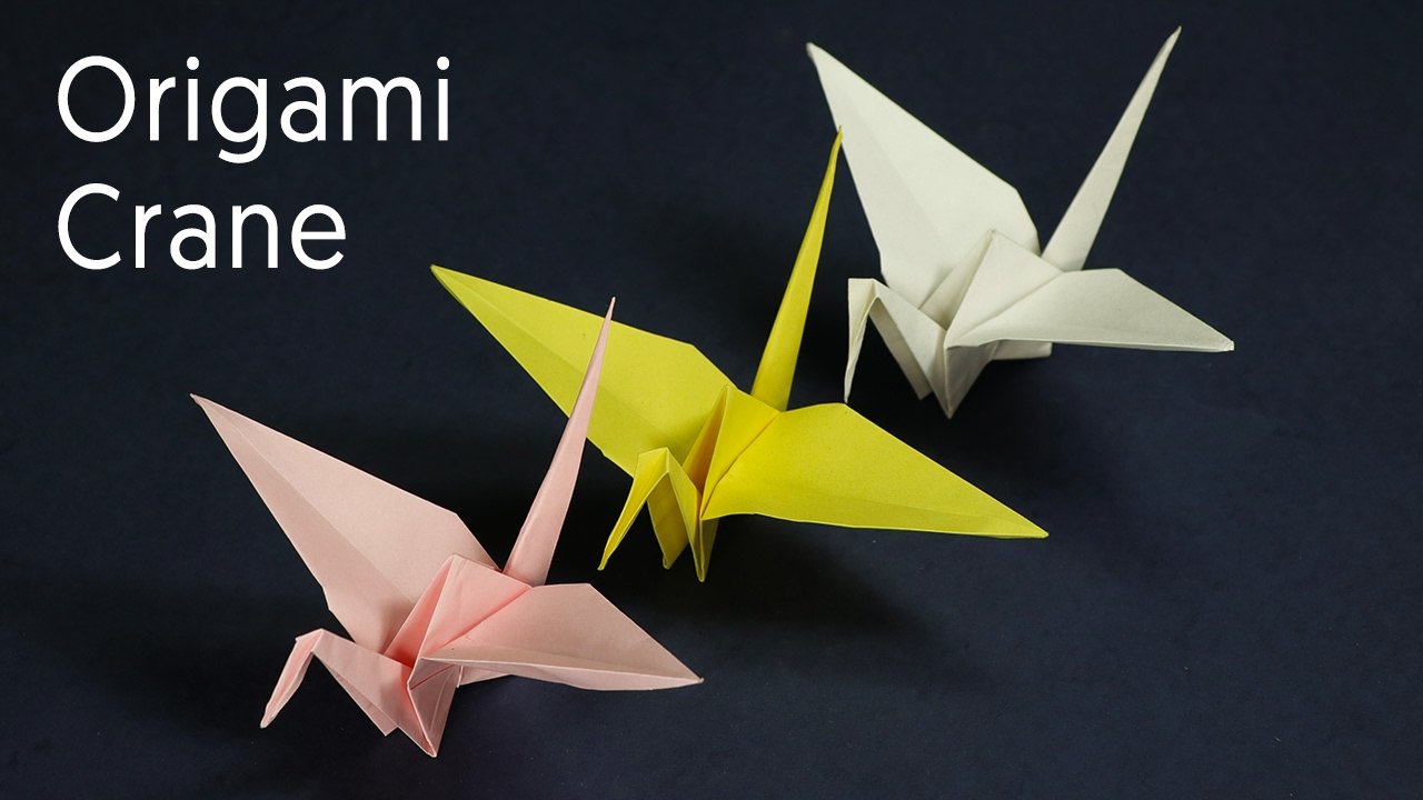 Simple Origami Crane Origami Crane Kids Origami Paper Crane Craft Tutorial