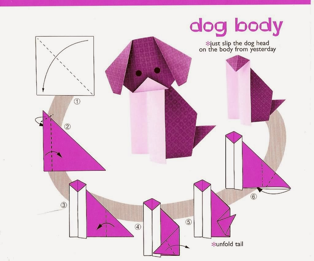 Simple Origami Instructions Dog Origami Instructions For Kids Origami Tutorial