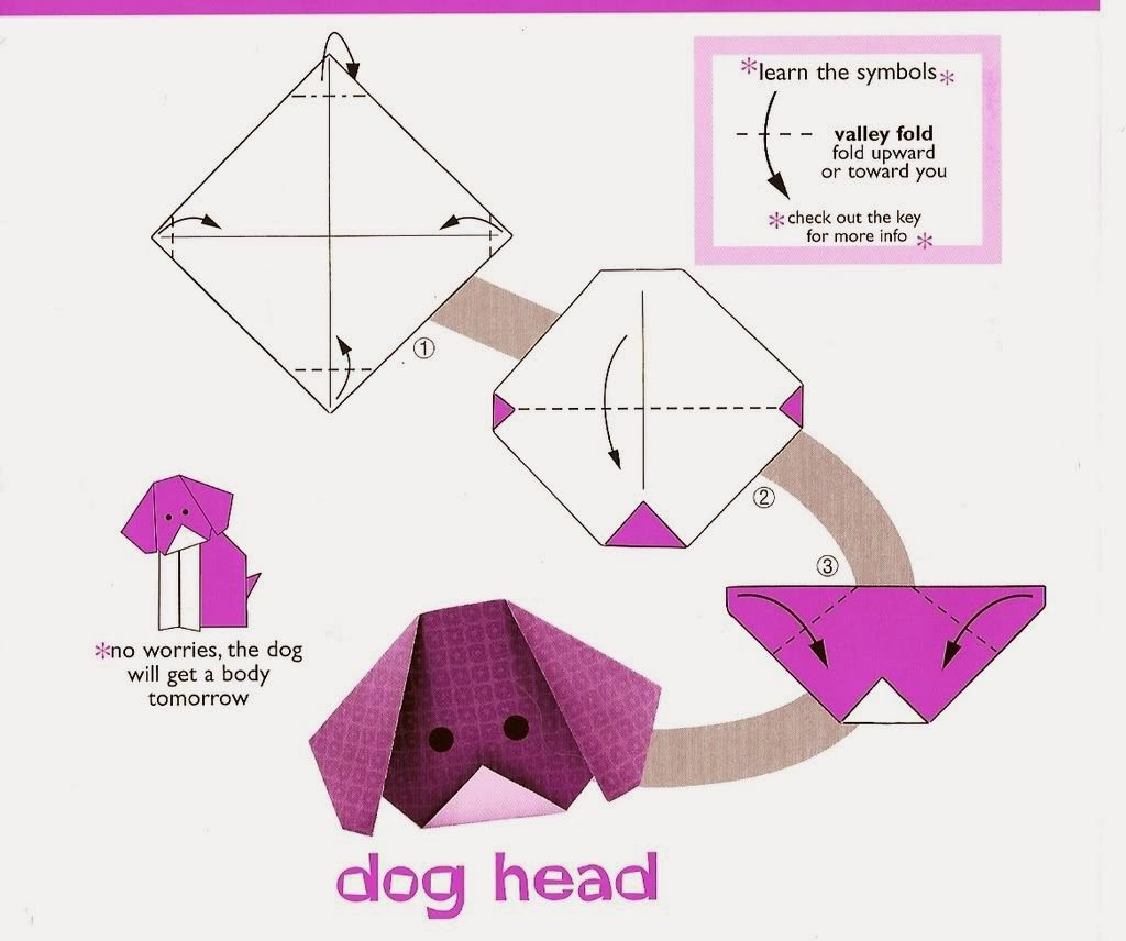 Simple Origami Instructions Free Coloring Pages Dog Origami Instructions For Kids Origami