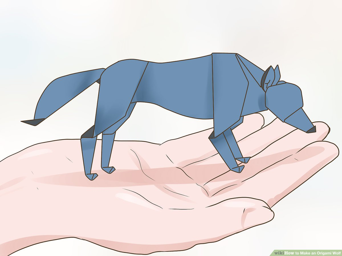 Simple Origami Instructions How To Make An Origami Wolf With Pictures Wikihow