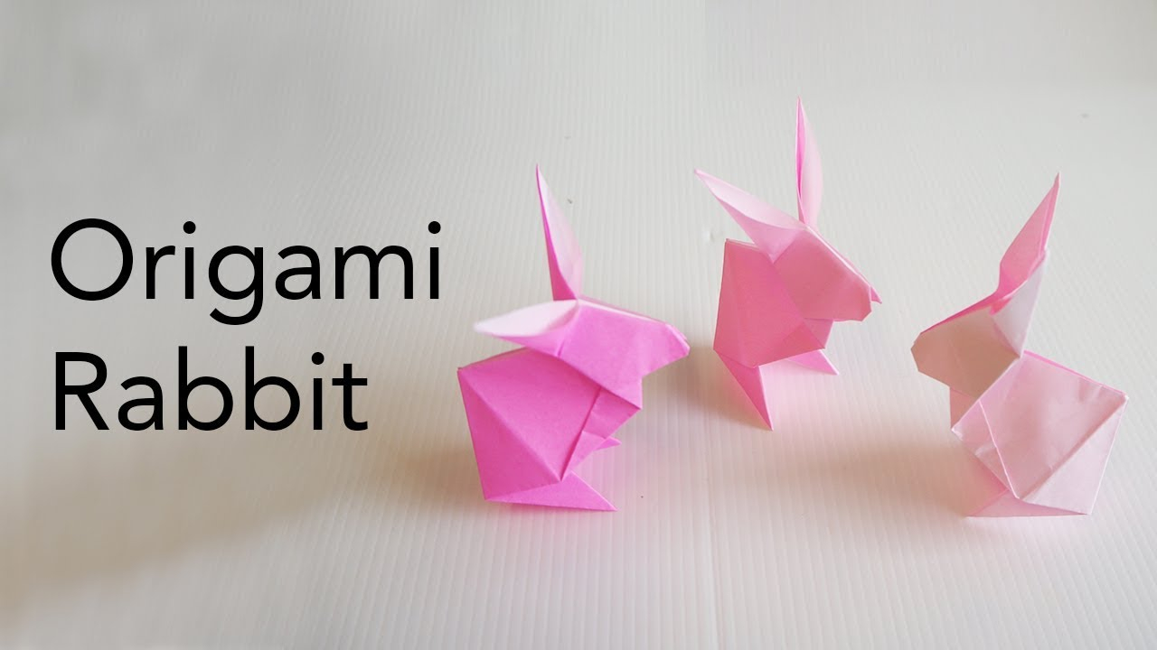 Simple Origami Rabbit Easy Kids Origami Bunny Rabbit Tutorial