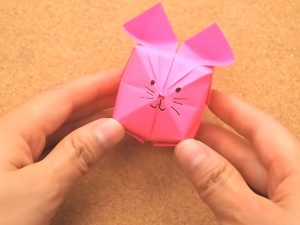 Simple Origami Rabbit How To Make A Fat Origami Rabbit With Pictures Wikihow