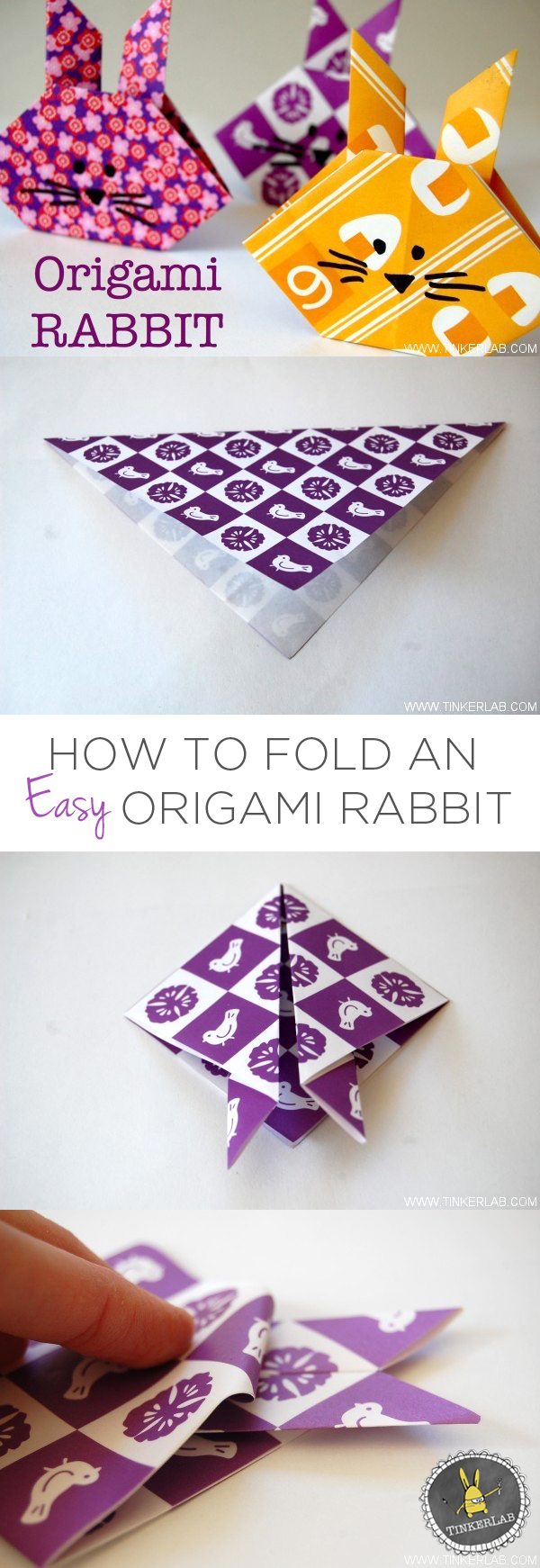 Simple Origami Rabbit How To Make An Origami Rabbit Simple And Cute