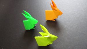 Simple Origami Rabbit Origami Rabbit Origami Rabbit Easy Instructions