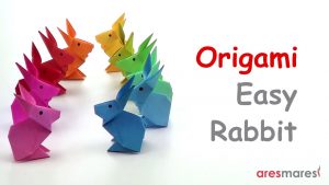 Simple Origami Rabbit Origami Very Simple Rabbit Easy Single Sheet