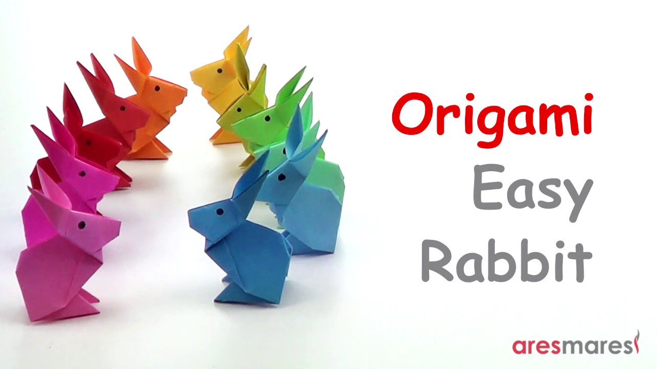 Simple Origami Rabbit Origami Very Simple Rabbit Easy Single Sheet