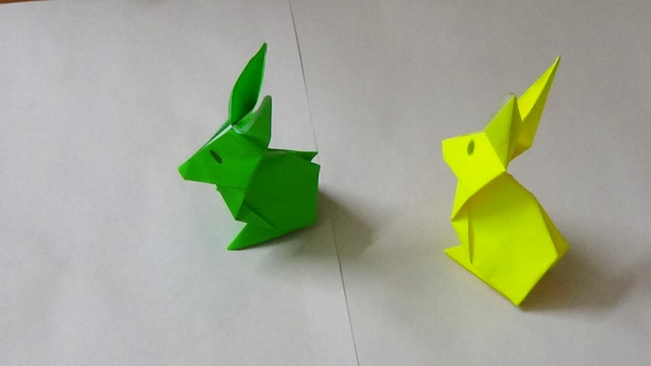 Simple Origami Rabbit Simple Origami Art How To Make An Origami Rabbit