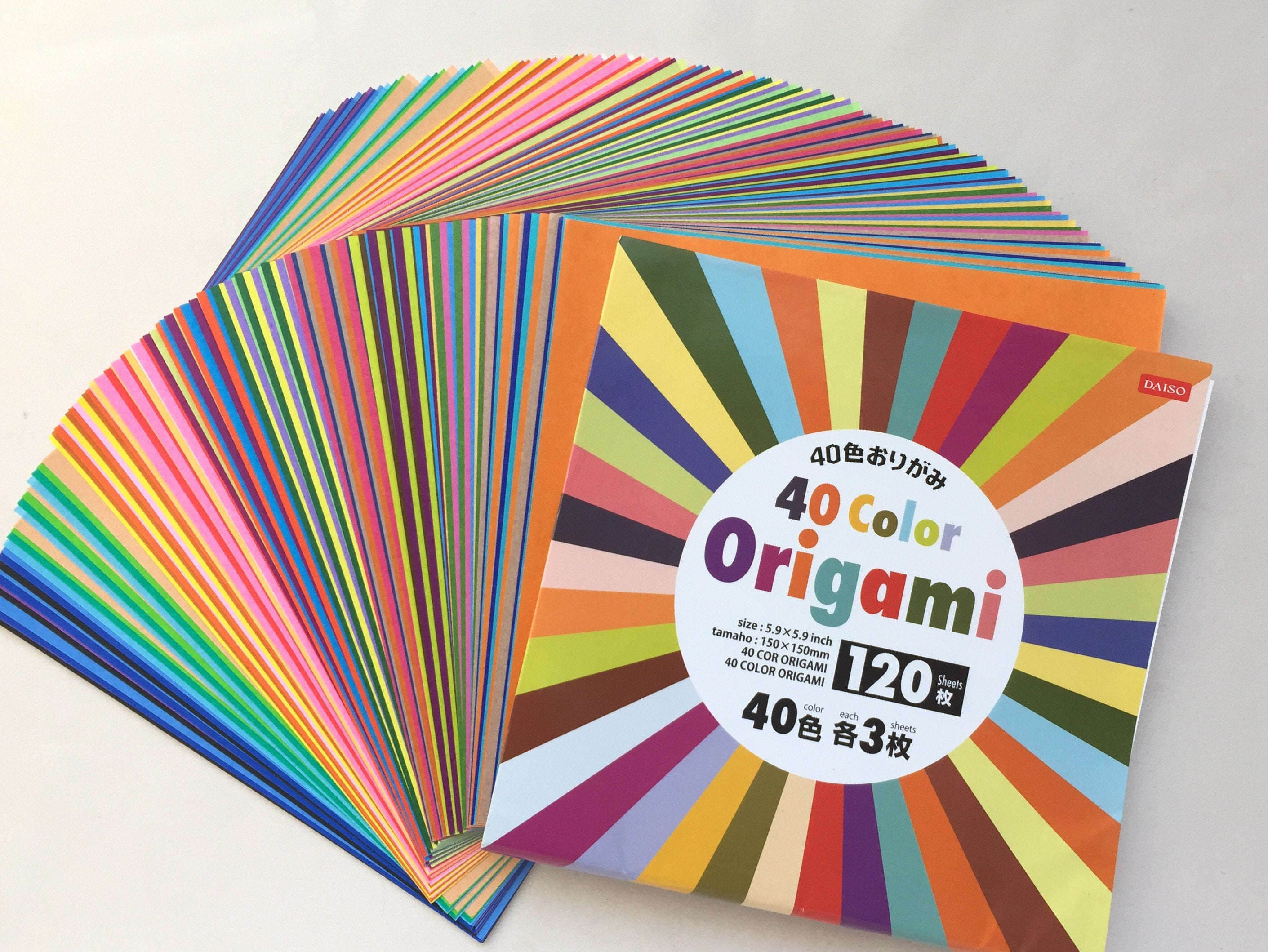 Solid Colored Origami Paper 120 Sheets Of Origami Paper 40 Colors Solid Colors 6 Square