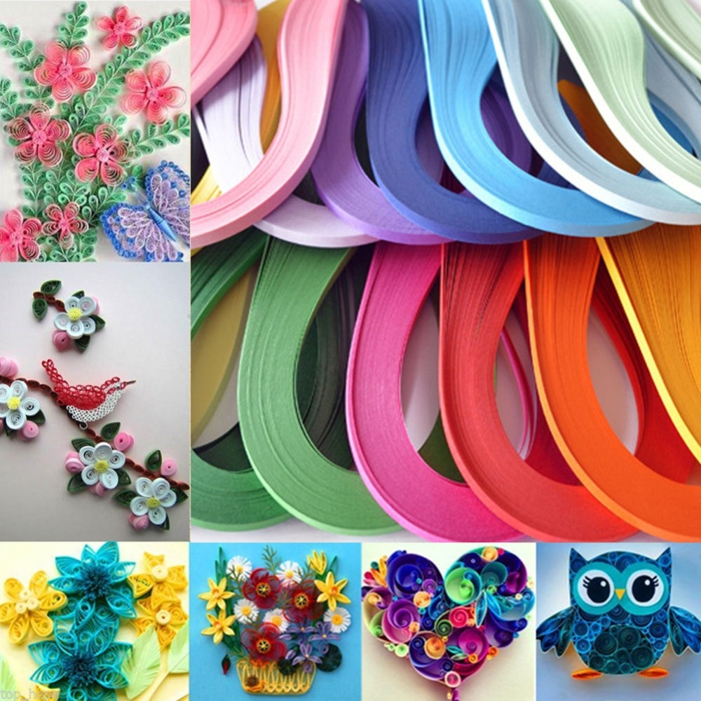 Solid Colored Origami Paper Diy Paper Craft Solid Color Origami Quilling Paper Scrapbooking Wedding Decoration Handcraft 120 Strips 5mm 259127