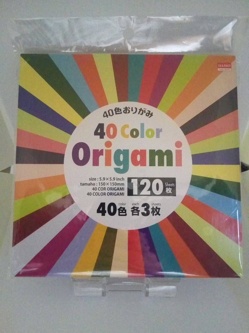 Solid Colored Origami Paper Japanese Origami Paper 40 Solid Colors 15cm 150mm 120 Sheets Single Sided
