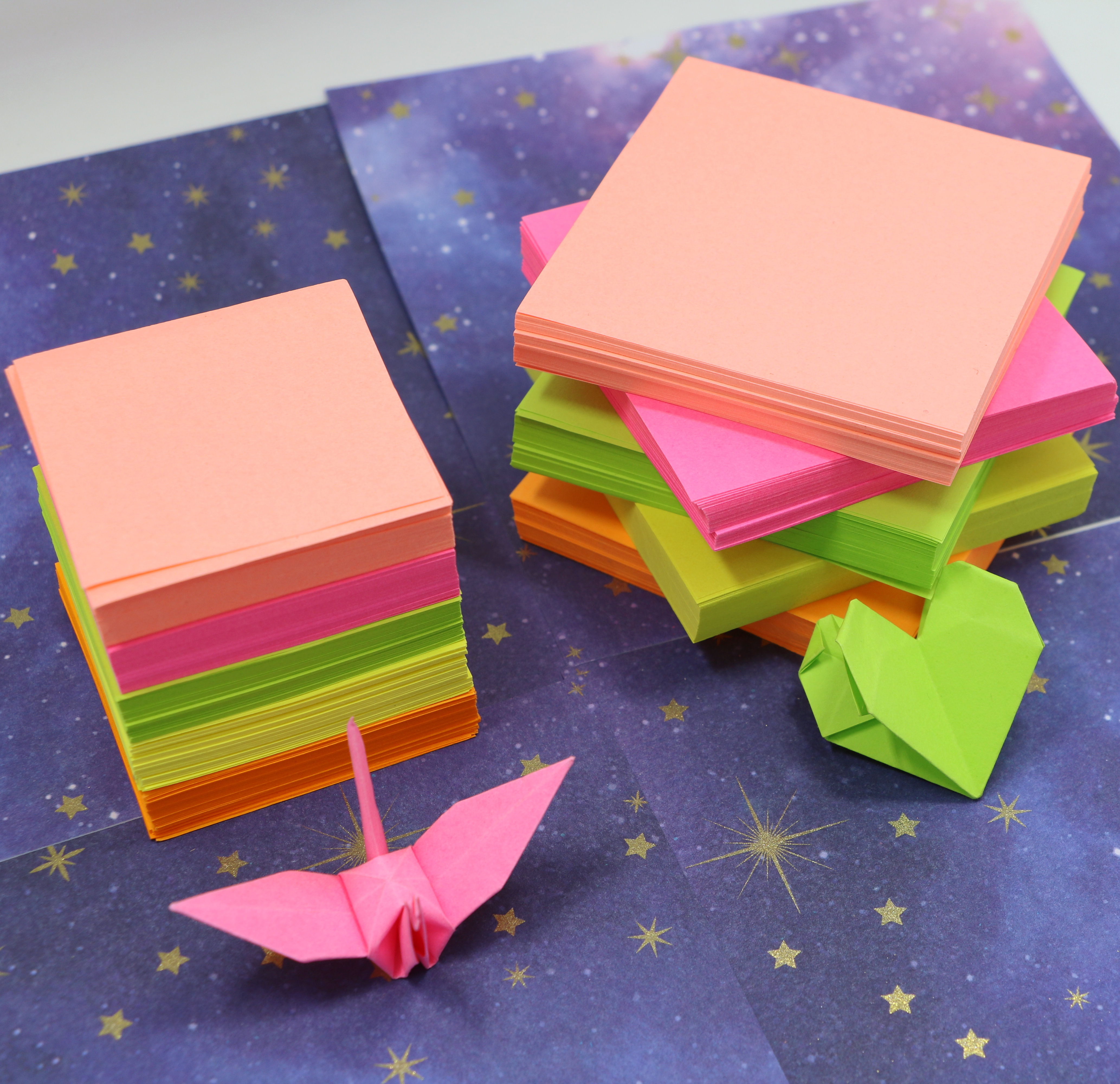 Solid Colored Origami Paper New Paper Cranes Origami Square Fluorescent Solid Color Love Rose Handmade Color Origami Diy Material