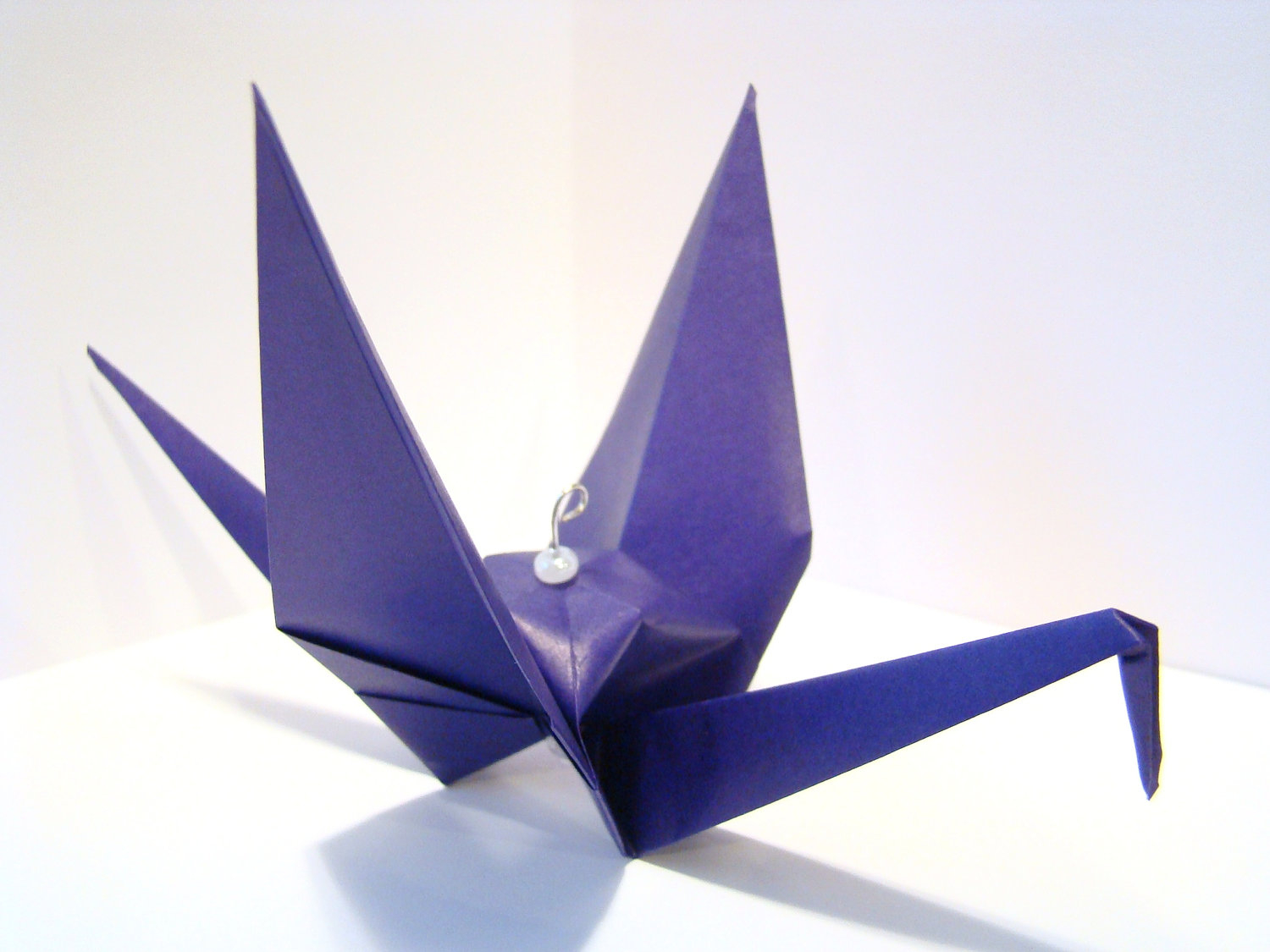Solid Colored Origami Paper Origami Crane Ornament Solid Color Crane From Origami Delights