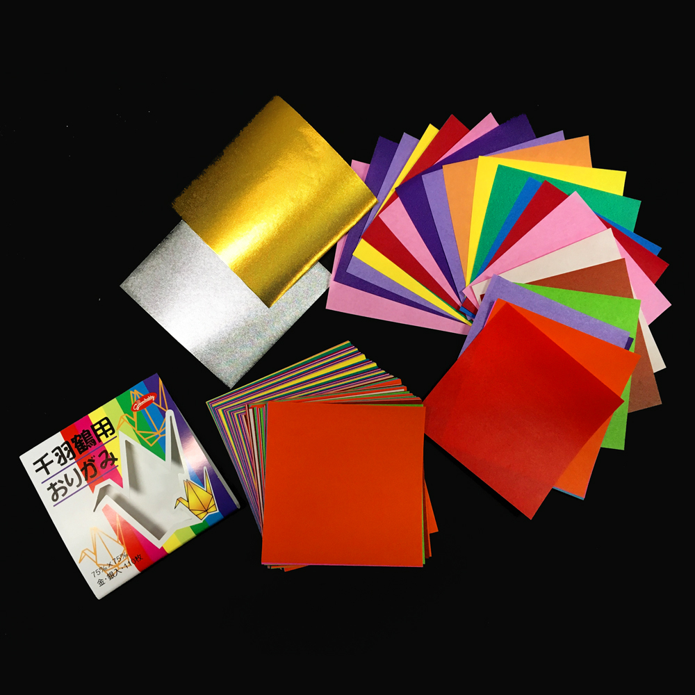 Solid Colored Origami Paper Pc209 33 Small Assorted Origami Paper Solid Colors Hanko Designs