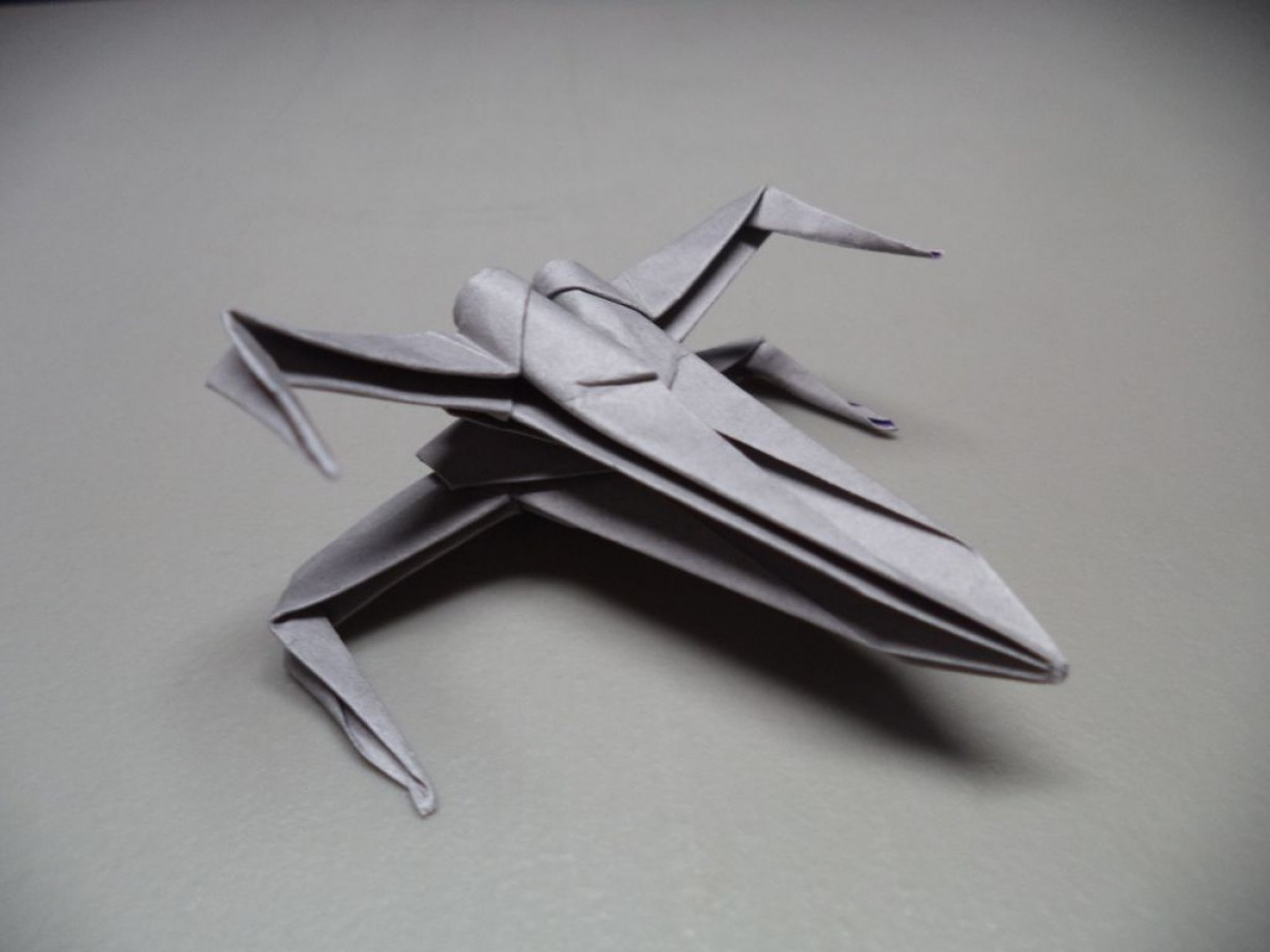 Star Wars X Wing Origami How To Fold An Origami Star Wars X Wing Starfighte Hitechvtwin