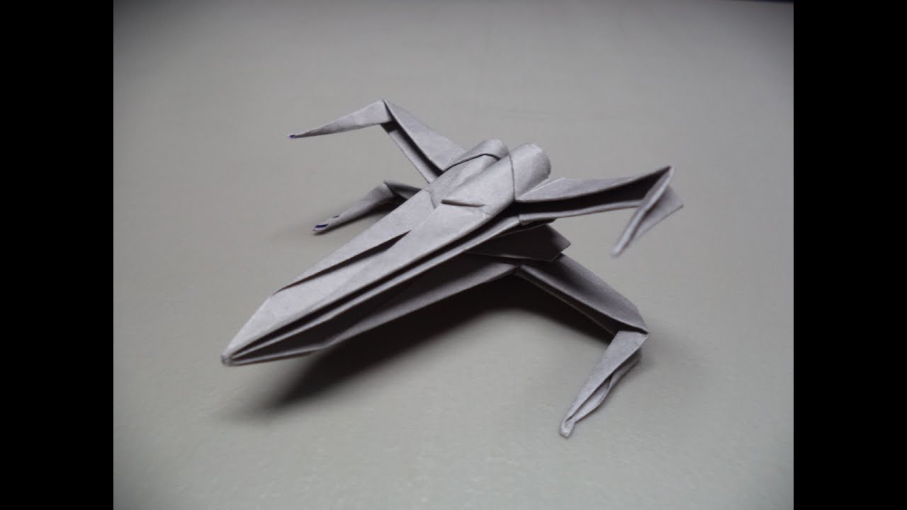 Star Wars X Wing Origami How To Fold An Origami Star Wars X Wing Starfighter