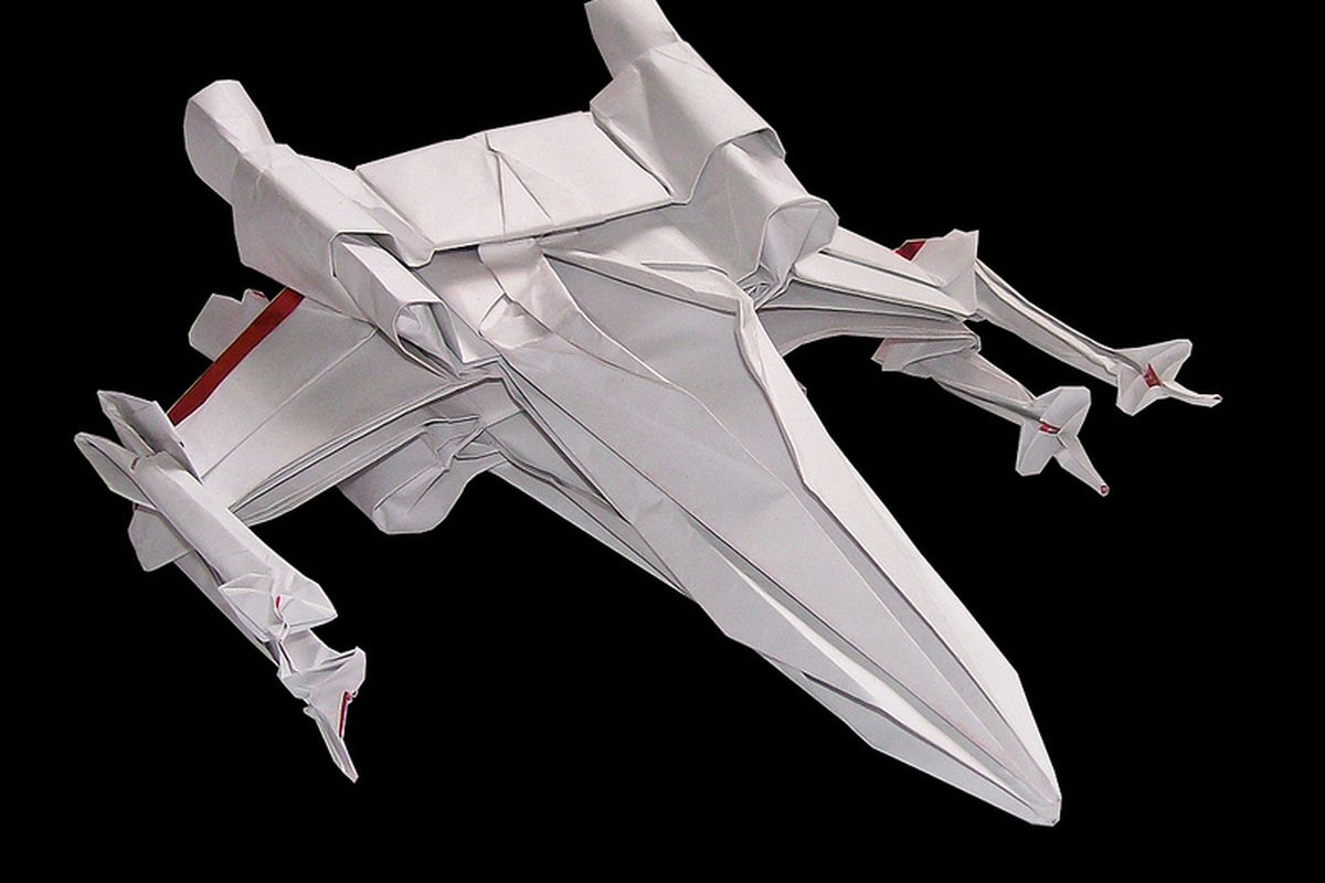 Star Wars X Wing Origami Star Wars Blueprints Heres How To Build Your Own X Wing Origami