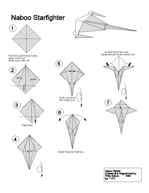 Star Wars X Wing Origami Star Wars Origami