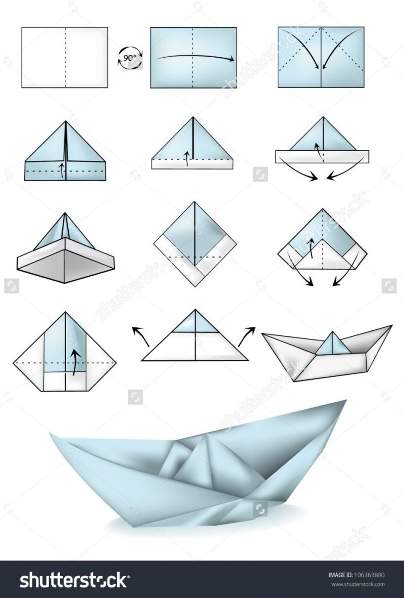 Step By Step Origami Boat 62 Tip Of The Day Lessons How To Make A Paper Bost In 2019