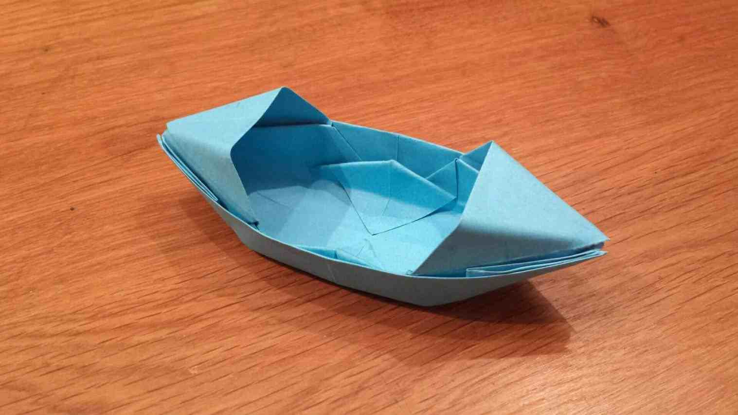 Step By Step Origami Boat Boat How To Make Origami Ship Instructions Steps Illustration A