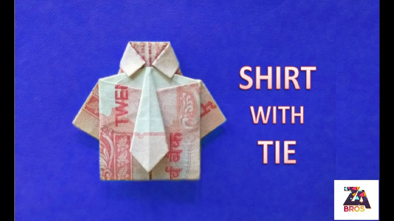 Ten Pound Note Origami How To Make Note Shirt With Tie Origami