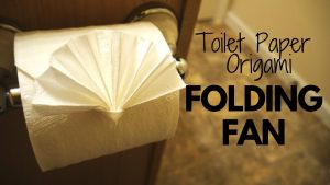 Toilet Paper Origami How To Make Toilet Paper Origami Folding Fan Easy