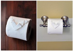 Toilet Paper Origami The Cheese Thief Toilet Paper Origami Heart Toilet Tank Overflow