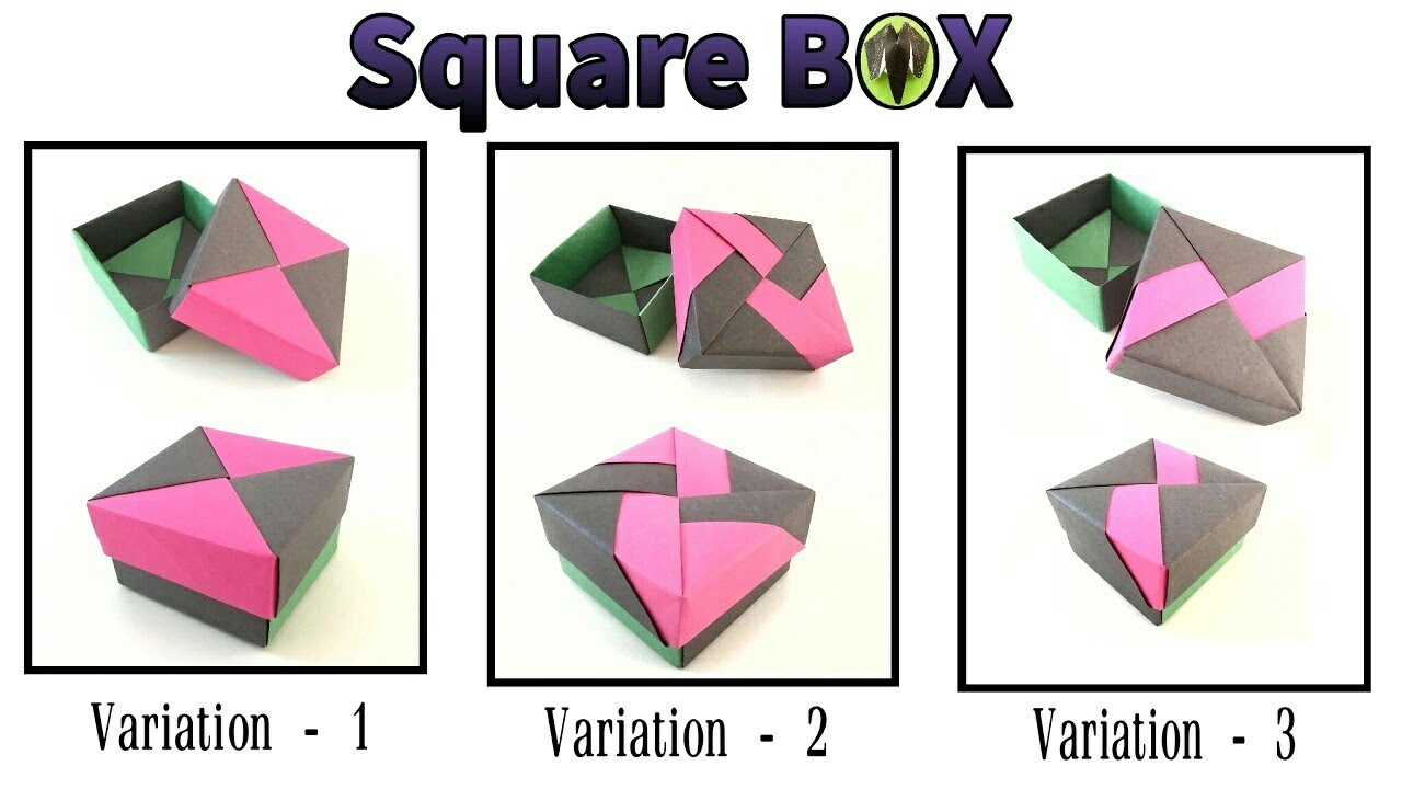 Tomoko Fuse Origami Instructions Square Gift Box With Lid 3 Variations Tomoko Fuse Diy Modular Origami Tutorial 817