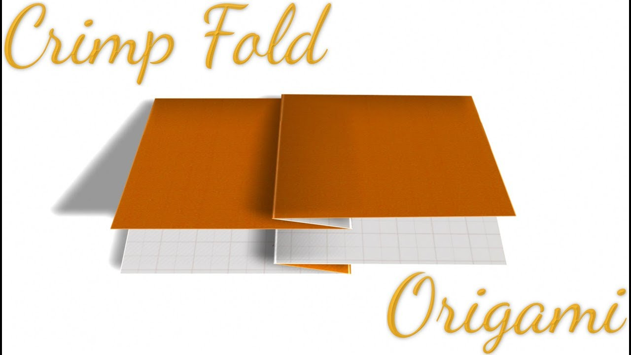 Valley Fold Origami How To Apply A Crimp Fold In Origami Page 1
