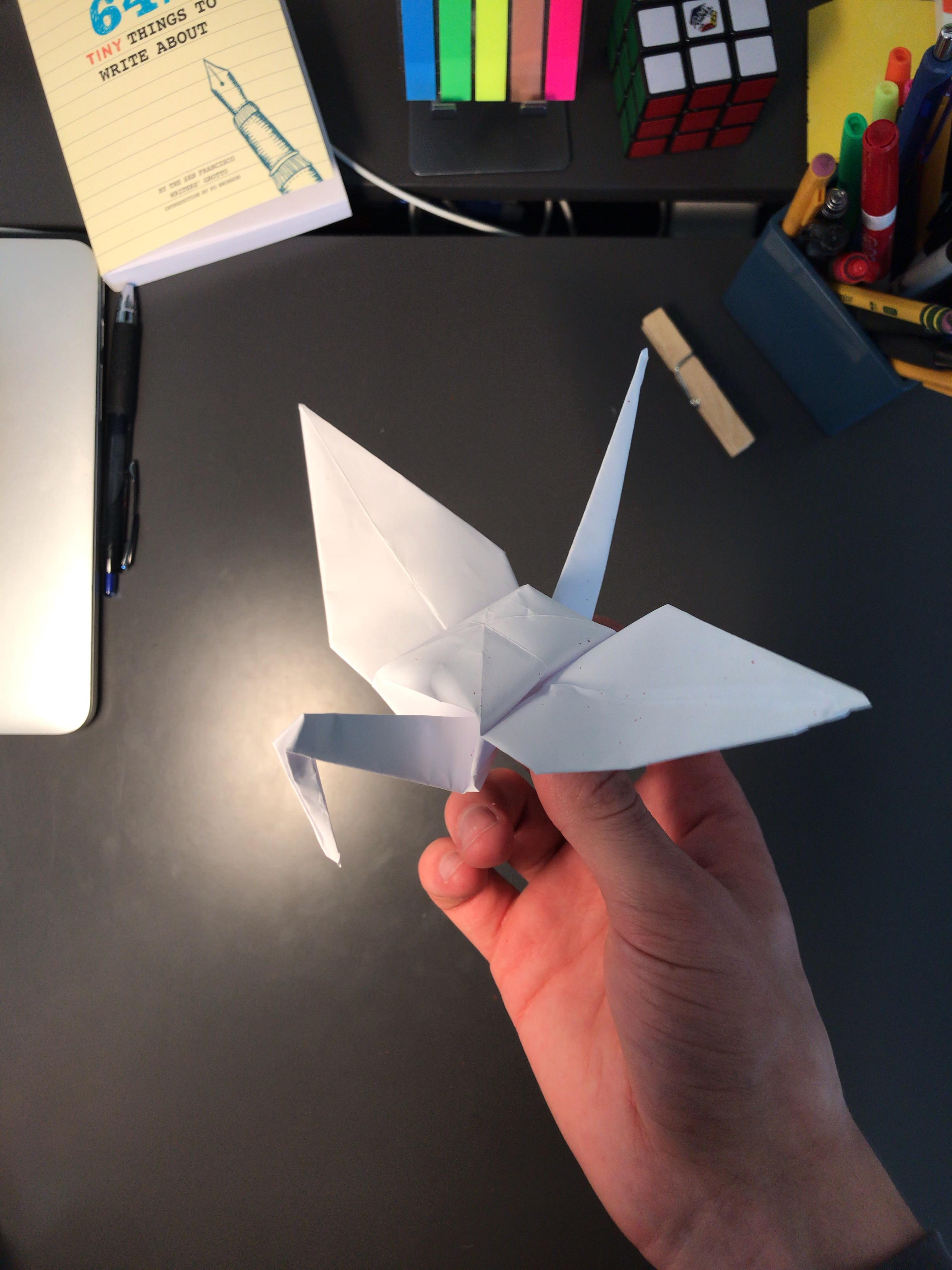What Is Origami Paper How To Make An Origami Swan Out Of Printer Paper Step 27
